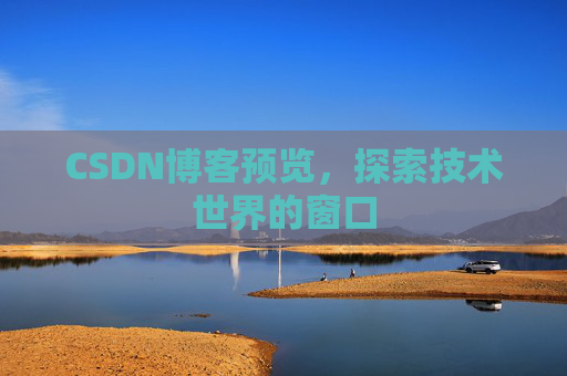 CSDN博客预览,探索技术世界的窗口 CSDN博客预览,探索技术世界的窗口